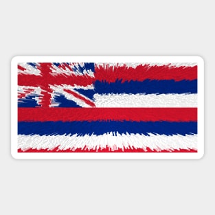 Extruded flag of Hawaii Sticker